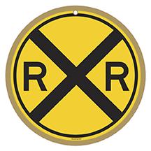Railroad Crossing Logo Plaque