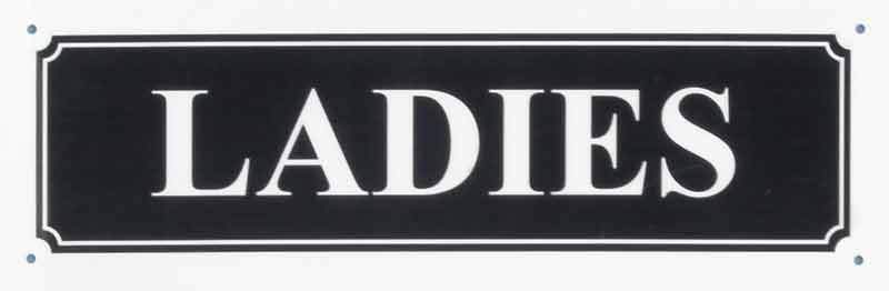Ladies Sign - Schrader's Railroad Catalog