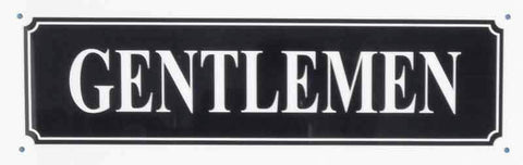 Gentlemen Tin Sign