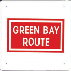 Green Bay Route Logo Sign