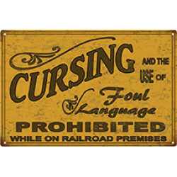 Cursing Prohibited Sign