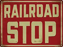 Railroad Stop Sign