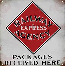 Railway Express Agency Sign-Vintage