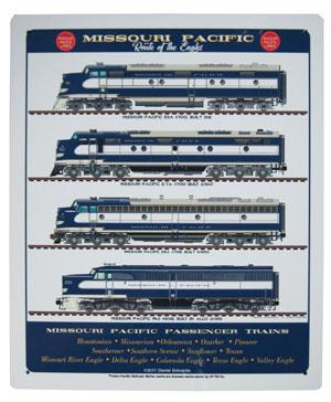 Missouri Pacific Passenger Trains Sign