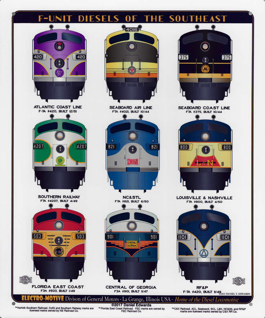 Southwest Electro Motive Division Sign Schrader's Railroad Catalog