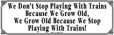 Playing with Trains Tin Sign