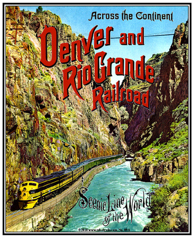 Royal Gorge Tin Railroad Sign