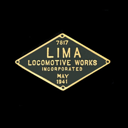 Lima Locomotive Works Builders Plate Railroad Pin
