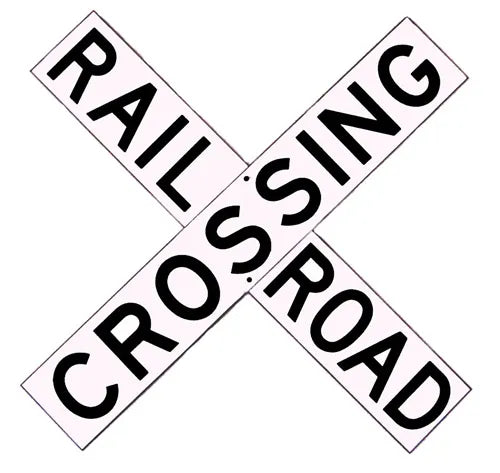 24" x 4" Railroad Crossing Sign