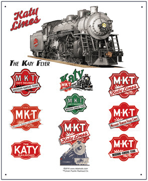 Katy Historic Logos Tin Sign